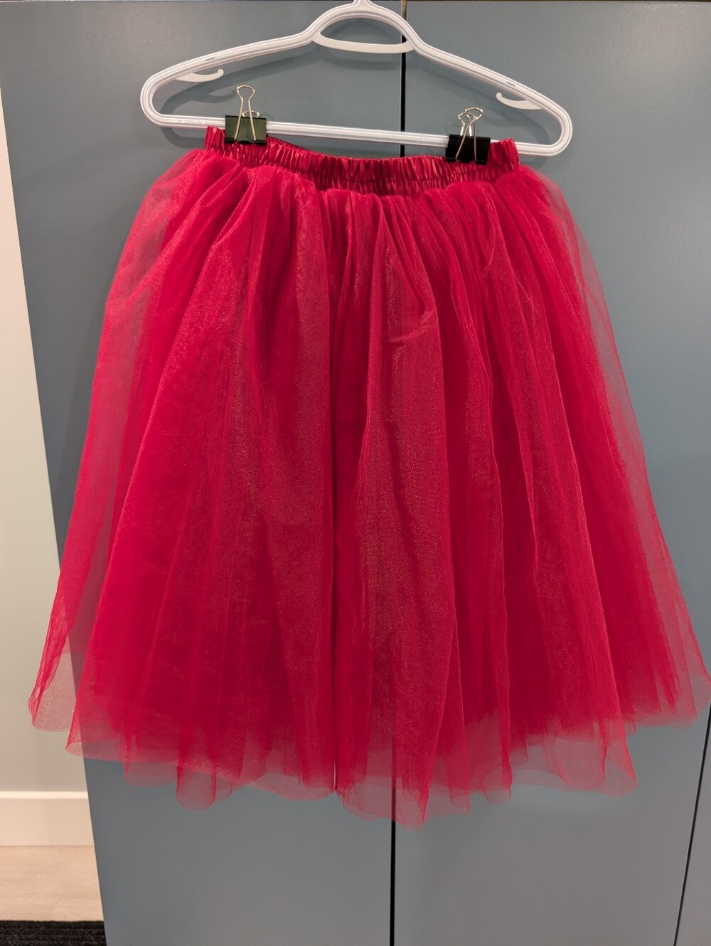 Long Burgundy Ballet Tutu Skirt